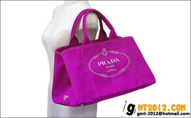 BN18727-プラダ 春夏新作-PRADA-トートバッグ キャンバス-ピンク